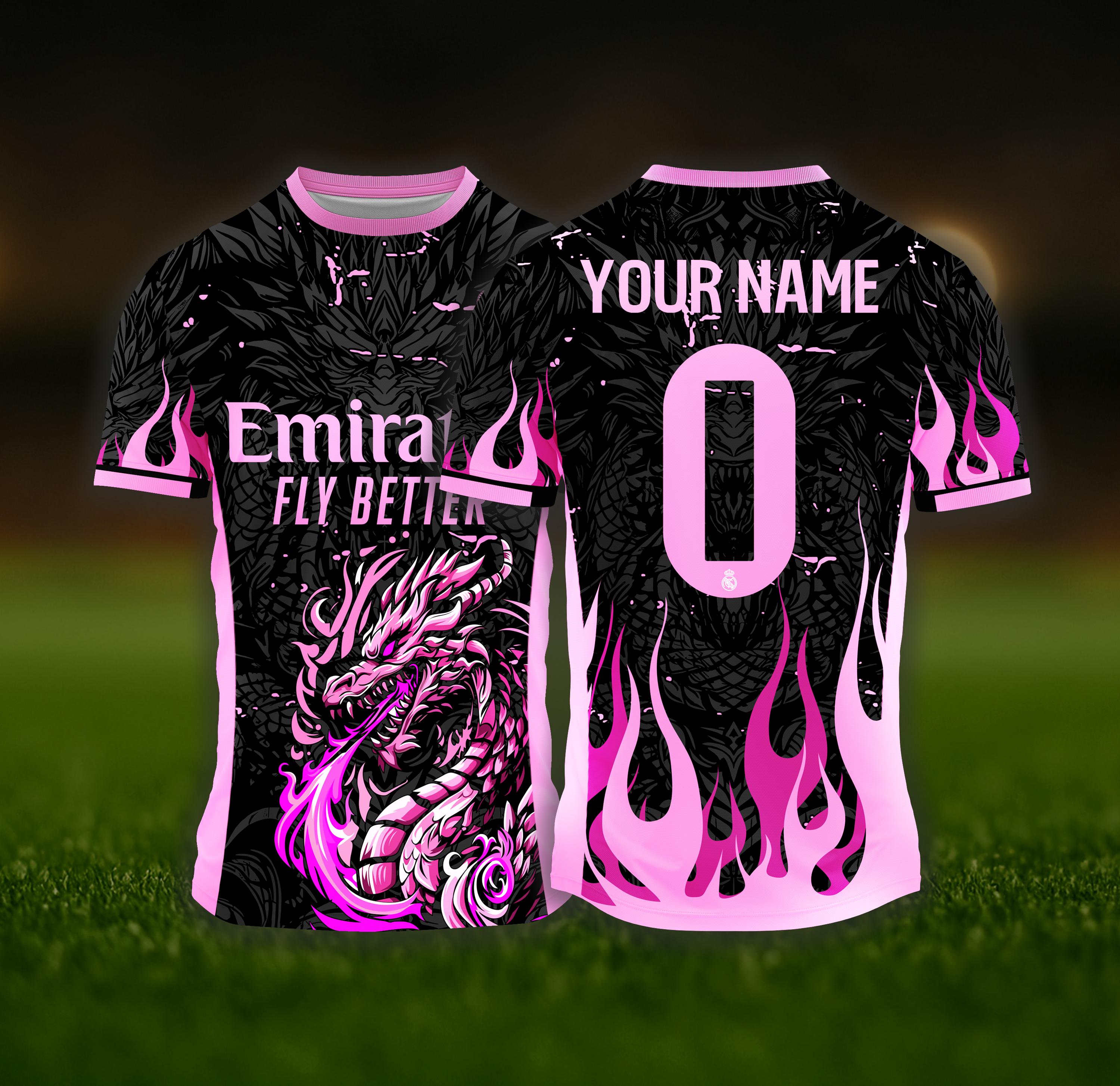 Real Madrid Black Dragon Jersey - Etsy