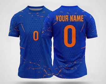 Chelsea Blue Ember Concept Jersey – Custom Name & Number Football Shirt