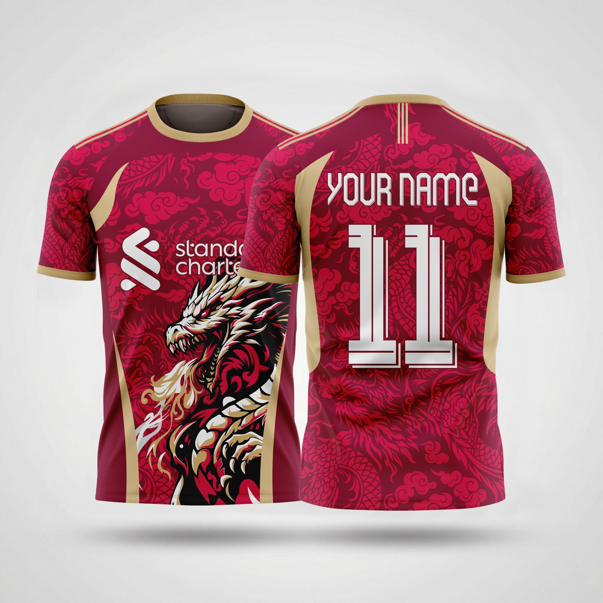 Liverpool Red Dragon Concept Jersey – Custom Name & Number