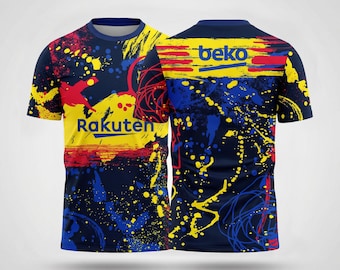 Barcelona Street Art Concept Jersey – Custom Name & Number Football Shirt