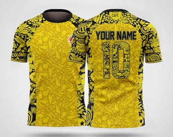 Colombia Coffee Culture Concept Jersey – Custom Name & Number Football Shirt