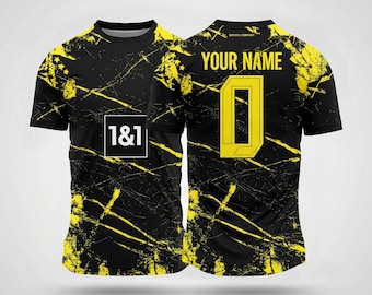 Dortmund Industrial Concept Jersey – Custom Name & Number Football Shirt