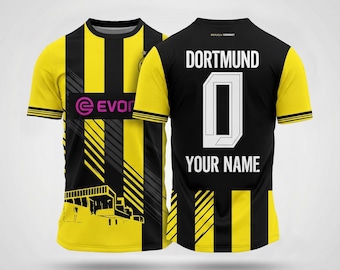 Dortmund City Concept Jersey – Custom Name & Number Football Shirt