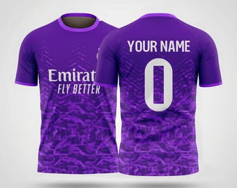 Madrid Neo Violet Concept Jersey – Custom Name & Number Football Shirt