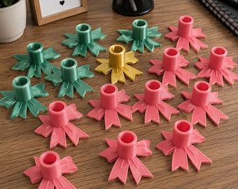 3D Printed Bow Pen Holder Display Stand, Fits Standard and Bedazzled Pens