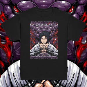 Naruto Sasuke Uchiha Youth T-Shirt | Kids Anime Tee