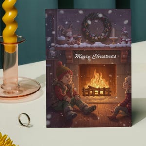 Conjunto de cartões festivos de Natal: papelaria com acabamento fosco para festas