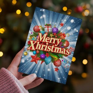 Conjunto de cartões festivos de Natal: papelaria festiva com envelopes
