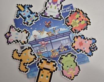 Pacchetto adesivi Digimon Adventure (8 pezzi)