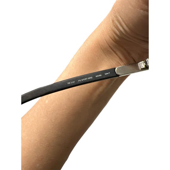 RAY-BAN RB3107 Python G15 UV Shiny Silber Sport W… - image 8