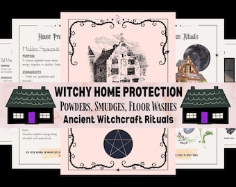 Hausreinigung, Hexerei Anleitung, Schutzzauber, Kräuterreinigung, Hausschutz, alter Grimoire Stil, Energie Reinigung PDF