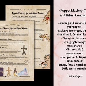 Dark Poppet Grimoire Printable, Advanced Protection and Boundary Spells, Shadow Work Witchcraft Guide, 13 Page Digital Grimoire Download image 6
