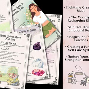 Witch Self Care Rituals Printable, Magical and Spiritual Self Love and Care, Daily Witchcraft, Witchcraft Grimoire 18 Pages image 5