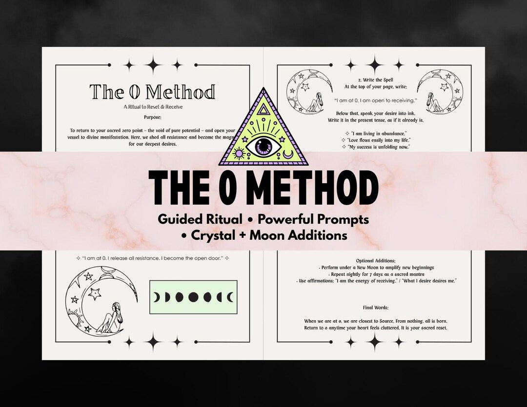 Savoring Rituals Worksheet 0 Method Manifestation Ritual & Worksheet | Witchcraft Printable | New ...