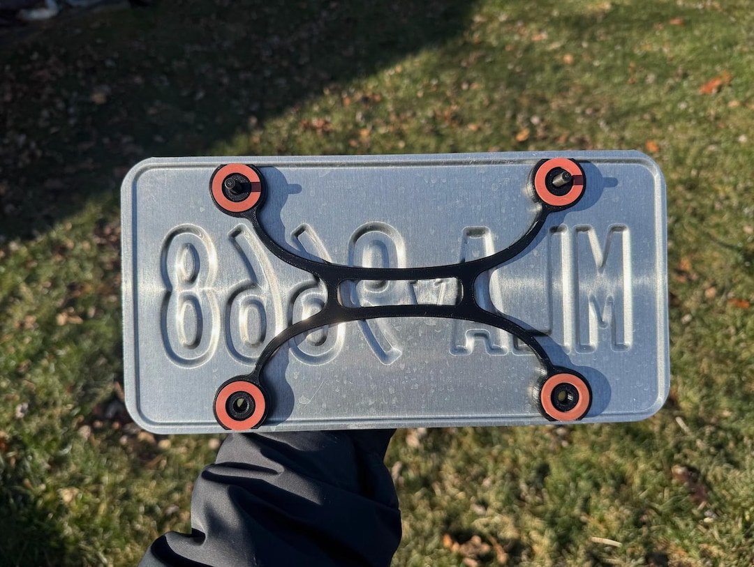 License Plate Riser - Floating Plate Protects Paint & Quiets Rattles - Etsy
