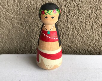 BIG- Hawaiian peg doll