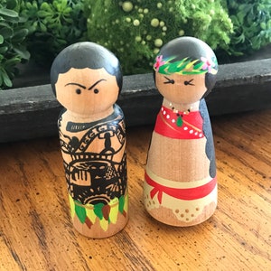 BIG- Hawaiian peg doll