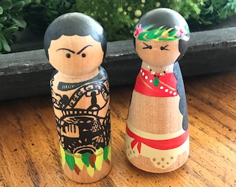 BIG- Hawaiian peg doll