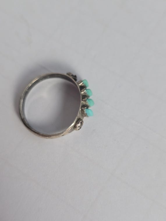Petit-point Turquoise Ring - image 2