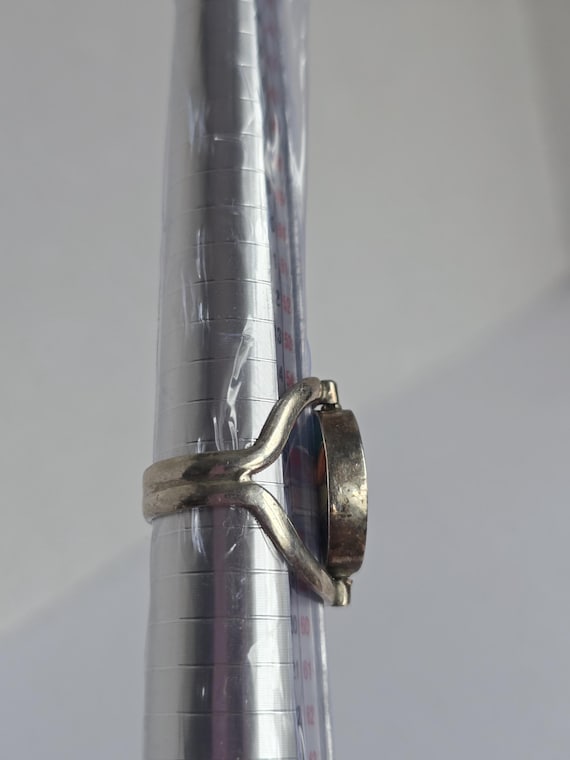 950 Mexican Silver Spinner Statement Ring Vintage - image 6