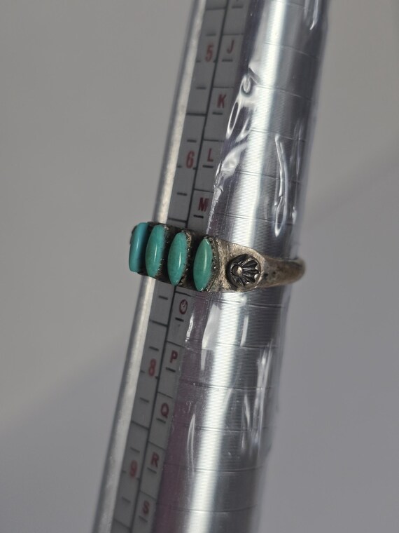 Petit-point Turquoise Ring - image 8