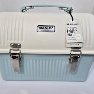 Blue & White Stainless Steel 10qt Stanley Lunchbox
