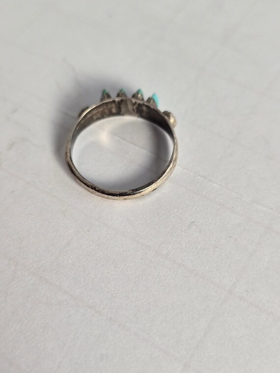 Petit-point Turquoise Ring - image 3