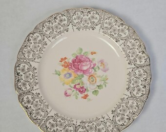 Vintage Canonsburg "Lajean" Bread & Butter Plates Set of 11 Elegant Mid-Century Charm