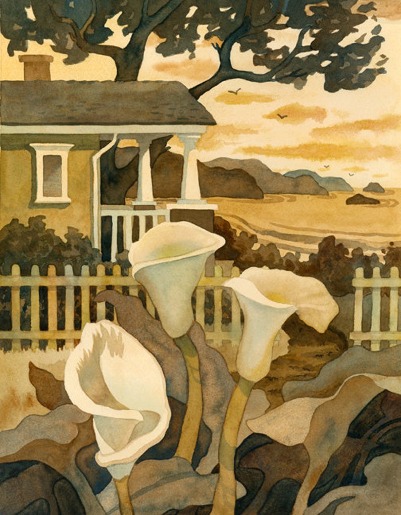 Impresion De La Cabana Del Artesano Decoracion De La Pared Etsy