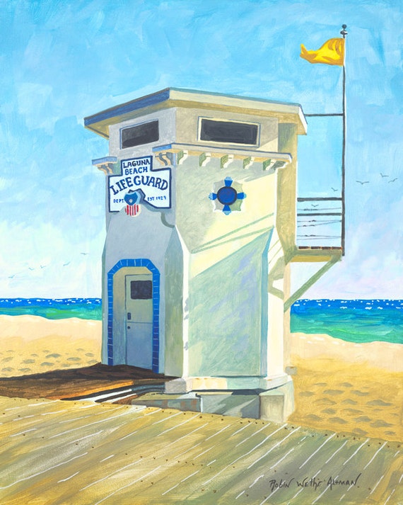 The laguna Beach Lifeguard Stand
