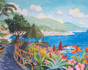 Laguna Beach Clifside Gazebo near Las Brisas and Heisler Park and the Beach and Ocean