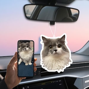 Custom Car Air Freshener with Photo – Personalized Car Air Freshener, Funny Hanging Car Air , Cute Gift for Him, Her, Friends, Couples