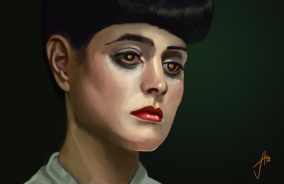 Blade Runner Rachel Sean Young Art Print Etsy Blade Runner Rachel Sean Young Art Print Etsy