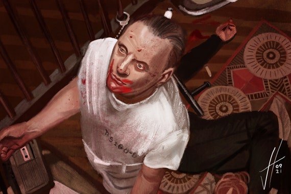 Hannibal Lecter Anthony Hopkins Art Print