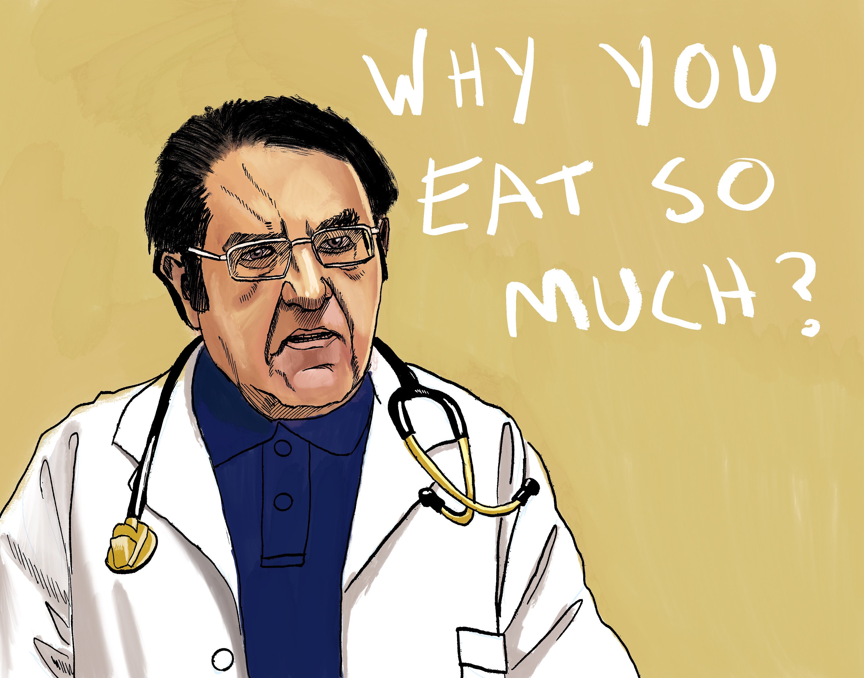 Dr Now Birthday Card // Dr. Nowzaradan Diet // My 600lb Life -  Israel