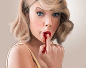 Bloody Taylor Swift Art Print