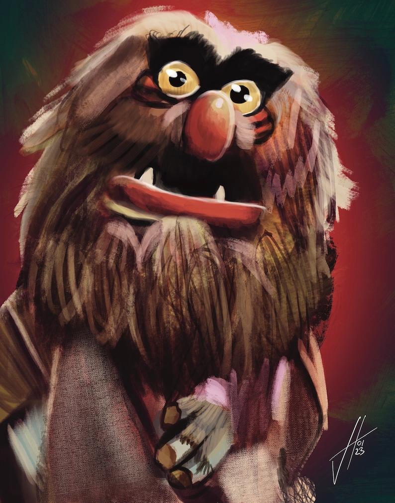 Sweetums Portrait Print The Muppets image 1