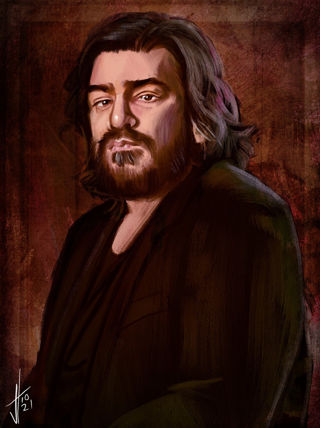 Matt Berry Portrait Art Print - Etsy