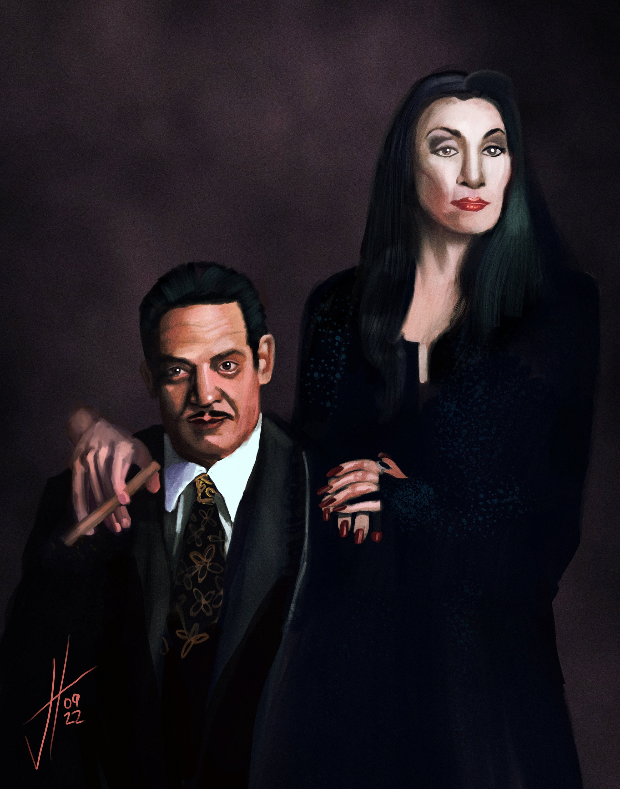 LA FAMILLE ADDAMS : les interprètes de Morticia et Gomez dévoilés