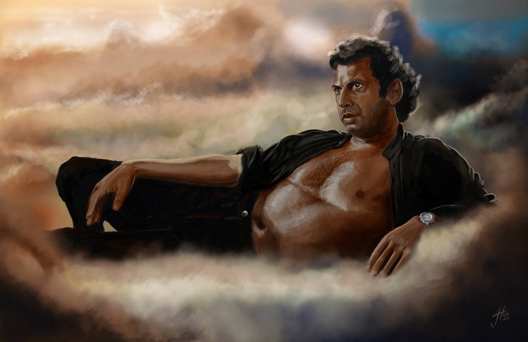 The Chaotician Jeff Goldblum Jurassic Park Art Print Etsy