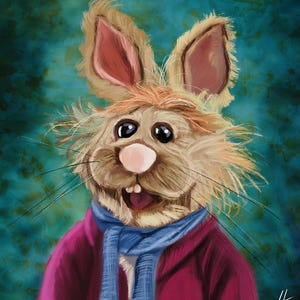 Bean Bunny Portrait Print The Muppets