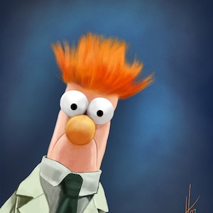 Beaker Portrait Print The Muppets