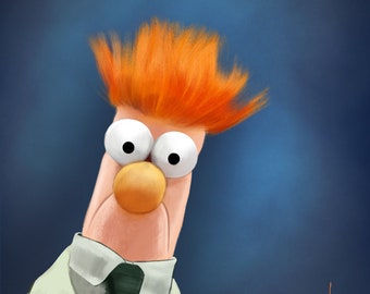 Beaker Portrait Print The Muppets