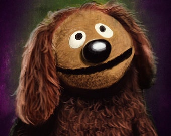 Rowlf The Dog Portrait Print The Muppets