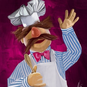 Swedish Chef Portrait Print The Muppets