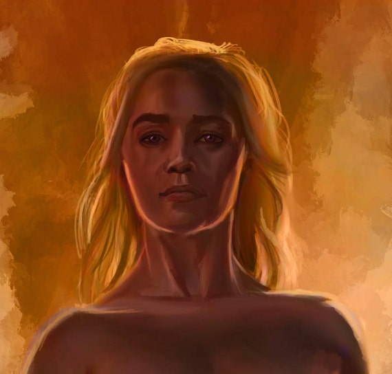 NSFW Daenerys Targaryen Game of Thrones Art Print