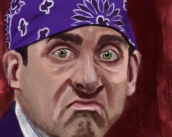 Michael Scott "Prison Mike" Art Print The Office