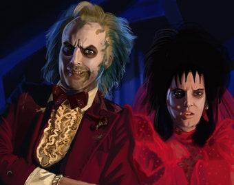 Beetlejuice Lydia Art Print