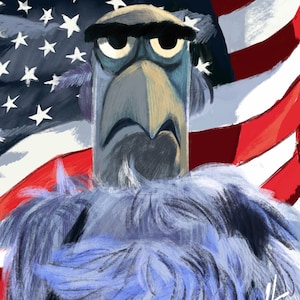 Sam the Eagle Portrait Print The Muppets