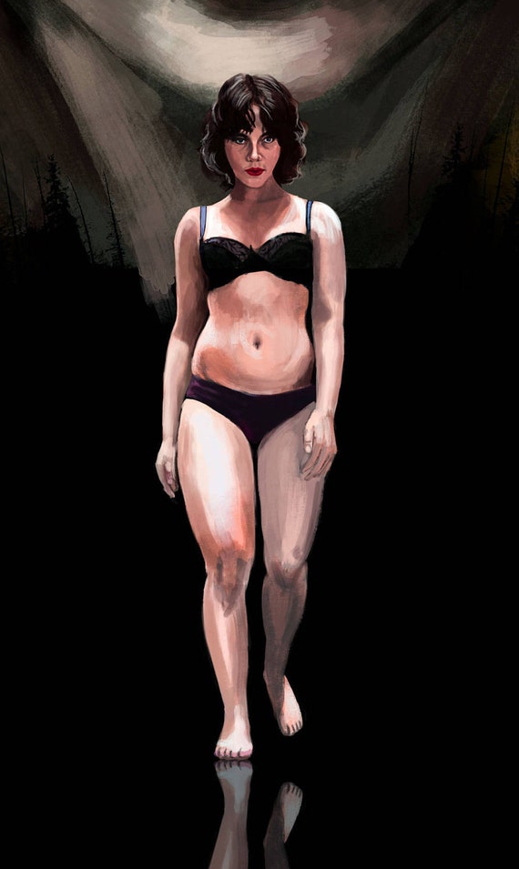 Original Scarlett Johansson Under The Skin Art Print Etsy
